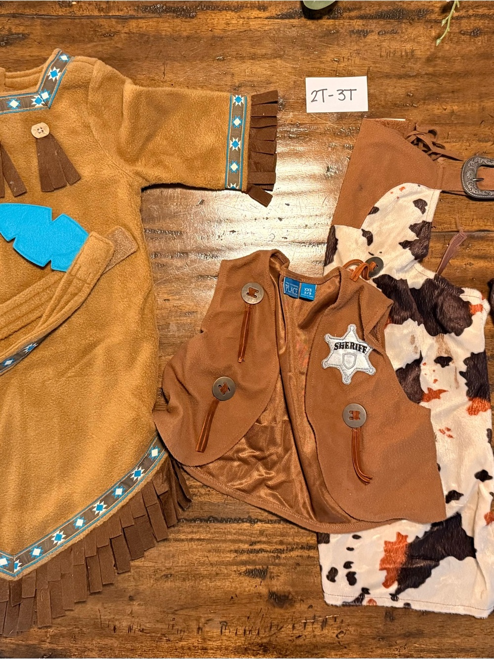 Kids Western Sheriff Costume and Native American Costume